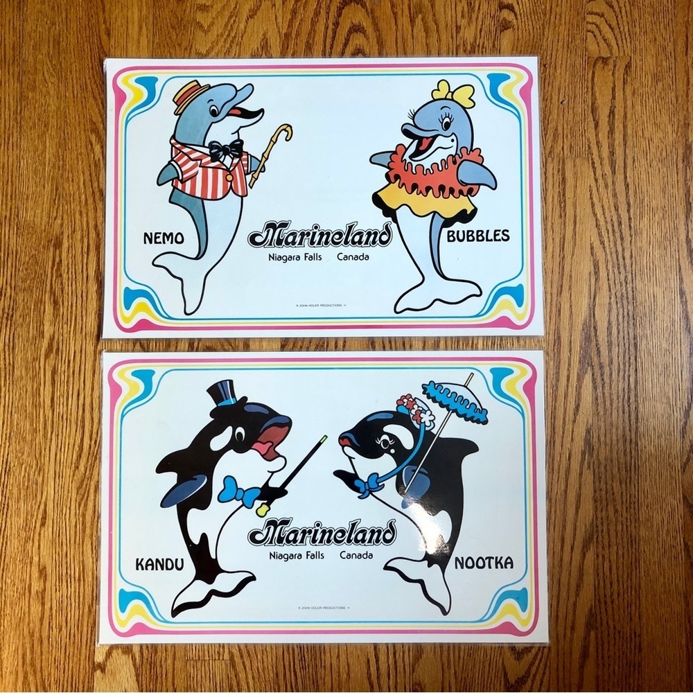 Vintage Marineland placemats